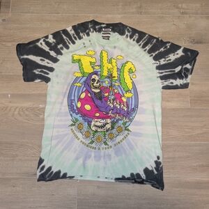 Broken Promises Your Highness Shirt Mens Large THC Weed Smoking Tie Dye